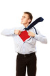 Superhero businessman