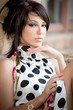 Fashion portrait of elegant sexy young woman