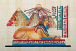 Egyptian history concept with papyrus Egyptian history concept with papyrus