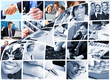 Business people team collage.