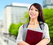 Young student woman.