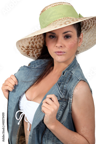 Photo: sexy woman showing her breasts sexy woman showing her breasts