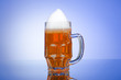 Beer glass on the table Beer glass on the table