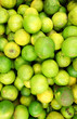 Fresh green limes