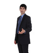 A puzzled businessman