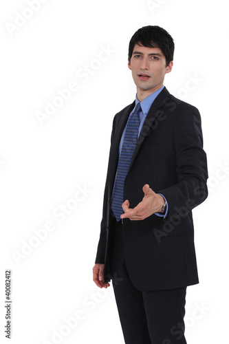 Photo: A puzzled businessman A puzzled businessman