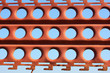 old rusty fence with holes old rusty fence with holes