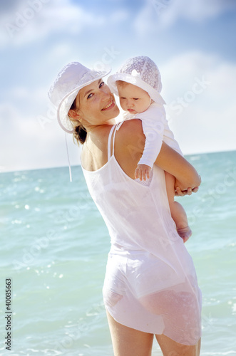 Photo: woman and baby woman and baby