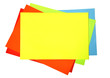 Blank of colour paper