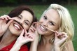 Photo: Friends Having Fun with Pretend Moustaches Friends Having Fun with Pretend Moustaches