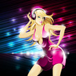 Vektor: Vector party illustration about a beautiful sexy woman. Vector party illustration about a beautiful sexy woman.