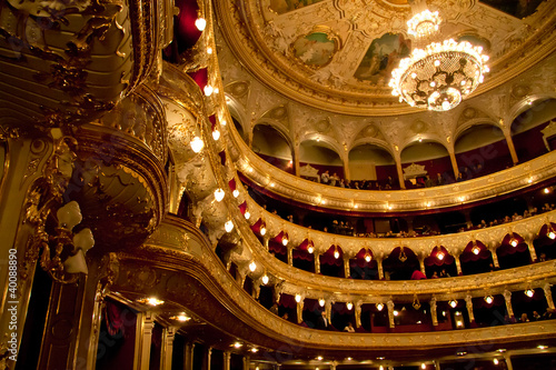 Photo: Interior of Opera house in Odassa, Ukraine Interior of Opera house in Odassa, Ukraine
