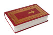 the red bible, it is isolated on the white