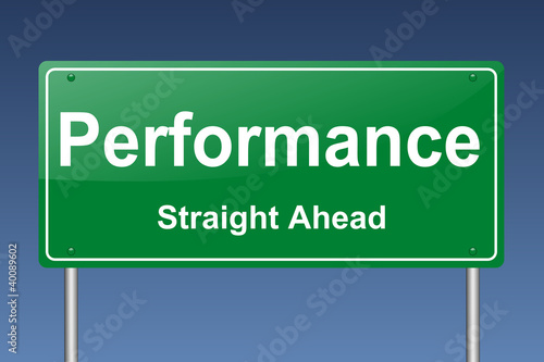 Illustration: performance traffic sign performance traffic sign