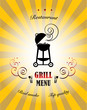 Grill Menu, Vector illustration