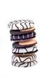 stack of cookies isolated