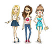 Vector: Fashion girls Fashion girls
