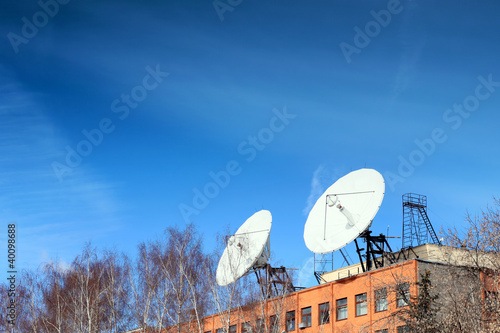 Photo: Satellite Dish on roof. Satellite Dish on roof.
