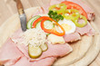 Belegtes Brot mit Messer