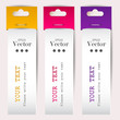 Colorful bookmarks with place for text Colorful bookmarks with place for text