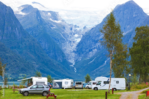 Photo: Briksdal glacier Briksdal glacier