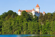 Konopiste Castle in Czech Republic and pond