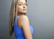 Beautiful Young Woman Face.
