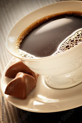 Photo: Coffee with pralines Coffee with pralines