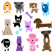 Collection of Cute Dog Vectors