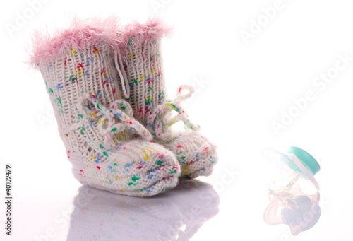 Foto: homemade baby-shoes with soother homemade baby-shoes with soother