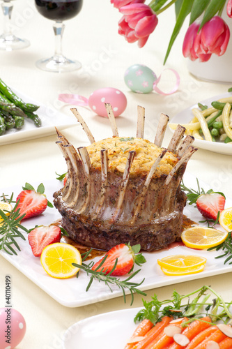 Photo: Easter Crown Roast of Lamb Easter Crown Roast of Lamb