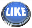 Detalii fotografie Like Blue Button Approval or Positive Review