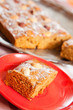homemade fresh  honey cake with nuts