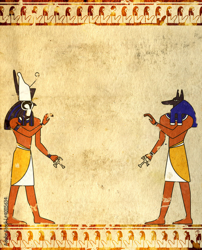 Illustration: Anubis and Horus Anubis and Horus