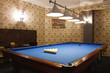 interior of the billiard room