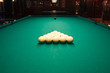 Russian billiard table with balls