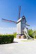 wooden windmill Drievenmeulen near Steenvoorde, Nord-Pas-de-Cala