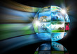 Television and internet production technology concept Television and internet production technology concept