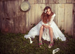 Lonely bride at one with their life problems