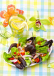 .Fitness-Salat mit dressing .Fitness-Salat mit dressing