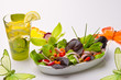 .Fitness-Salat mit dressing .Fitness-Salat mit dressing
