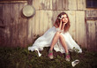 Lonely bride at one with their life problems