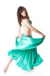 beautiful woman in dancing arabic dance