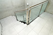 beautiful new  building interior, staircase..