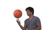 Video: Man spinning a basketball in slow motion Man spinning a basketball in slow motion