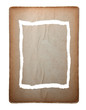 Photo: old piece of paper torn into two pieces old piece of paper torn into two pieces