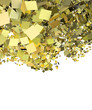 3d render abstract yellow leaves fragmented backdrop