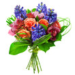 Photo: bouquet of roses, lily and geatsint bouquet of roses, lily and geatsint