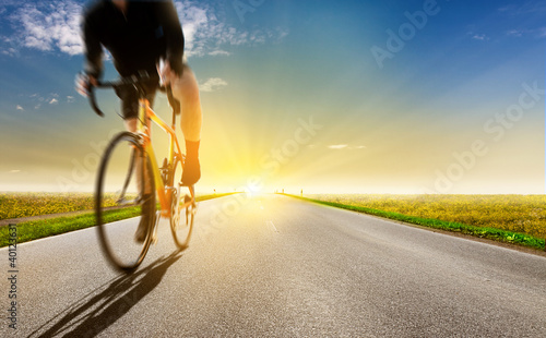 Photo: Bicycle at Sunset Bicycle at Sunset