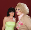 Drag Queen Kisses A Woman